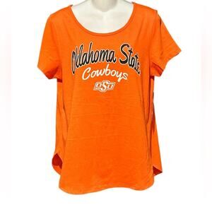 OSU Oklahoma State Cowboys Women’s Medium Short Sleeve Top w/Shirttale hem NWT